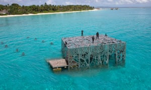 Jason deCaires Taylor’s latest project, the Coralarium, was demolished last week.