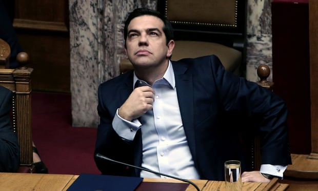 Alexis Tsipras has been under pressure from Greece’s central bank to back down over spending rather than risk an escalation of the tension