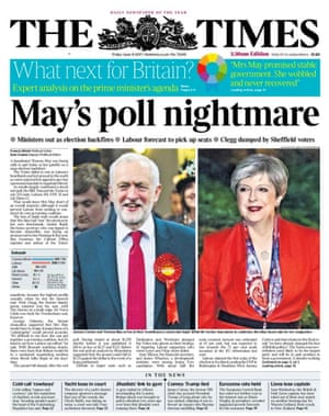 The Times front page