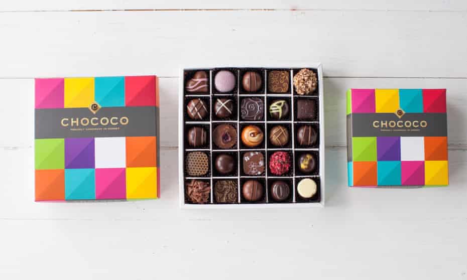 Clever box … twenty-five chocolates, hand-delivered, every 30 days, by Chococo