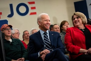 Democratic presidential candidate former Vice President Joe Biden listens during an event on January 21, 2020 in Ames, Iowa. With less than two weeks to go until the first-in-the-nation Iowa caucuses, candidates are making their final pitch to voters.