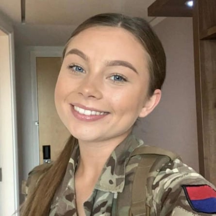 Royal Artillery gunner Jaysley Beck smiles in a photograph while wearing uniform.
