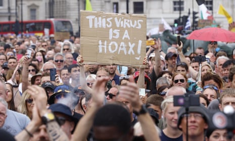 Protests in London against the vaccination programme and the government’s approach to the pandemic.