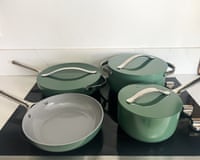 Caraway 12-Piece Ceramic Cookware Set With Complimentary Storage