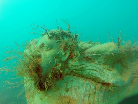 ‘A modern Atlantis’ … Siren, a work by Giorgio Butini in the deep-sea sculpture park Casa dei Pesci.