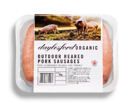 Daylesford Organic Outdoor Reared Pork Sausages 400g