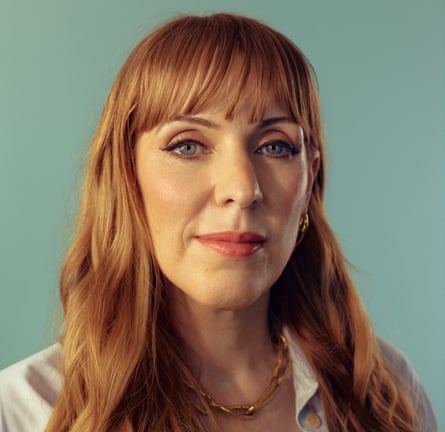 Headshot of deputy Labour leader Angela Rayner against pale green background, London, March 2024