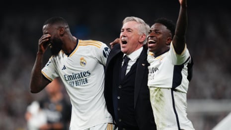 Carlo Ancelotti brushes aside Bayern complaints as Real Madrid make Champions League final – video