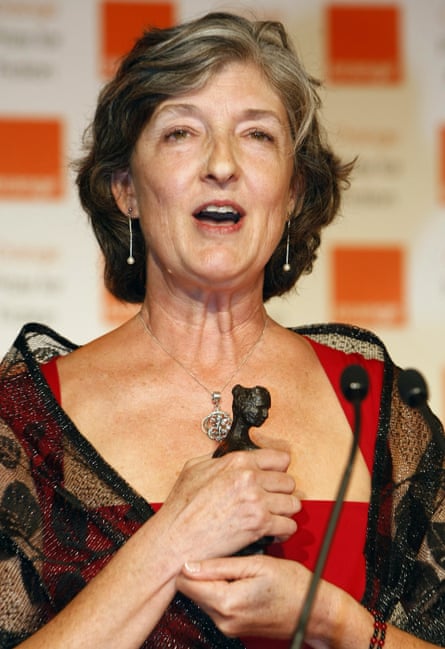 Kingsolver winning the 2010 Orange prize for fiction for her novel The Lacuna.