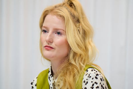 Hannah Spencer at her press conference this morning.