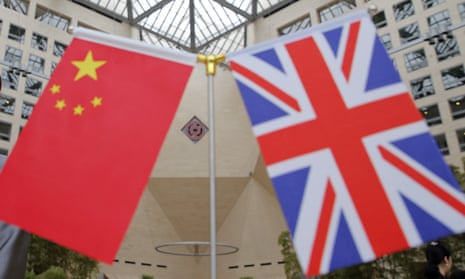 Sino-British relations have been strained in recent weeks over the democracy protests in Hong Kong.