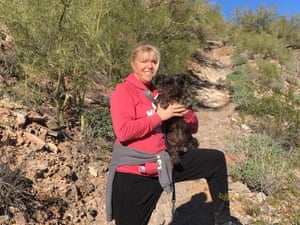 Ilene Dondlinger with her dog.