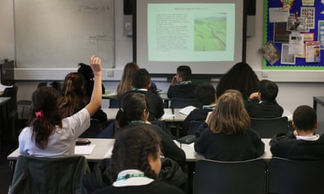 Students at a secondary school in London.