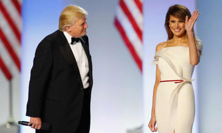 Melania Trump S Style Evokes Jackie Kennedy And Nancy Reagan Melania Trump The Guardian