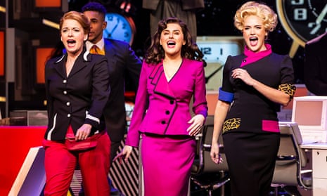 Caroline Sheen, Amber Davies and Natalie McQueen in 9 to 5 The Musical.