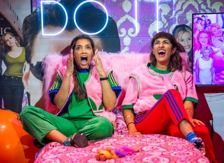 Poppy Jay and Rubina Pabani in Brown Girls Do It Too: Mama Told Me Not to Come at Soho Theatre.