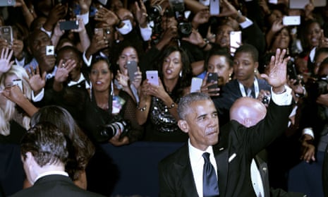 Barack Obama waves at the Congressional Black Caucus Foundation legislative conference.
