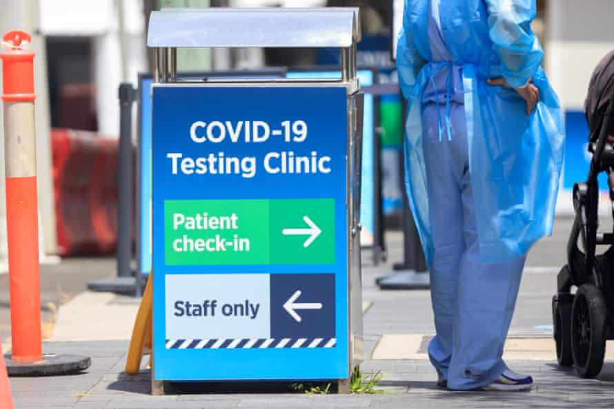 A testing clinic at Royal Prince Alfred hospital in Sydney