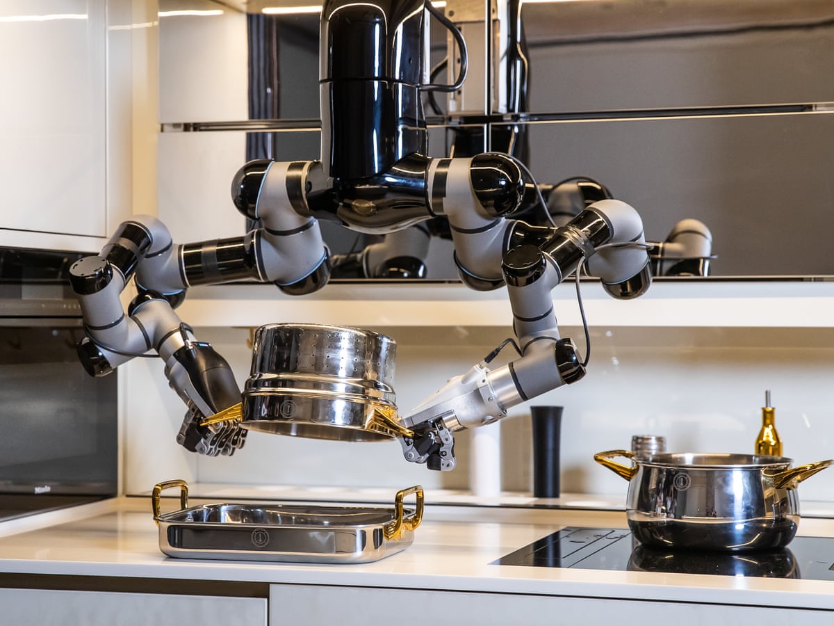 The Robot Kitchen That Will Make You Dinner And Wash Up Too Robots The Guardian The Robot Kitchen That Will Make You Dinner And Wash Up Too Robots The Guardian