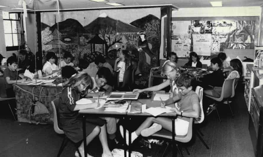 A class in Summerhill in 1986