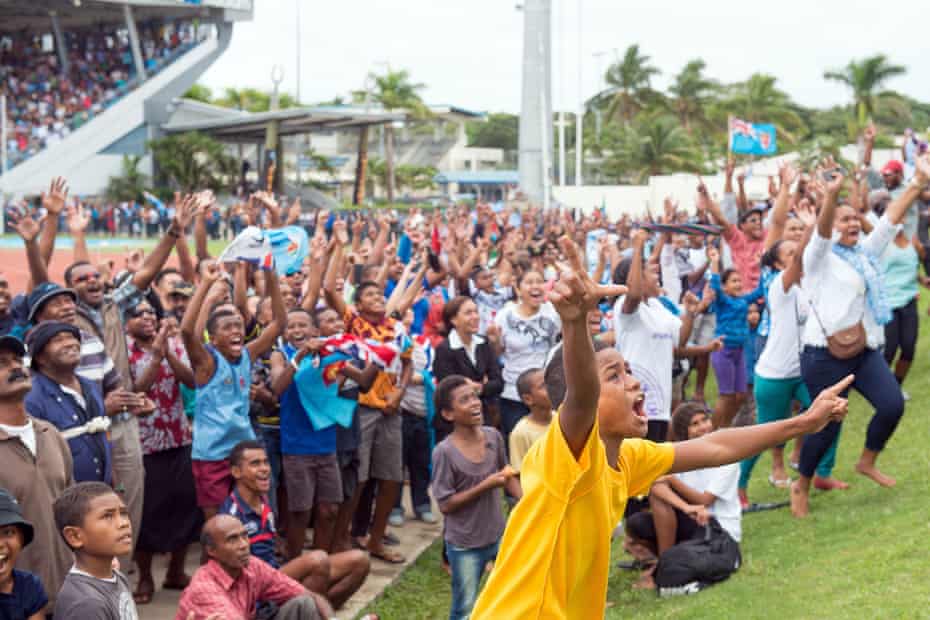 What does winning Olympic gold mean? For Fiji, it inspired a nation - The Guardian 2 The celebrations begin at the ANZ stadium in Suva after the men’s sevens side secured Fiji’s first gold