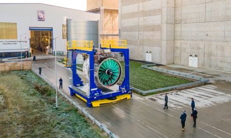 Very big fan on a test bed