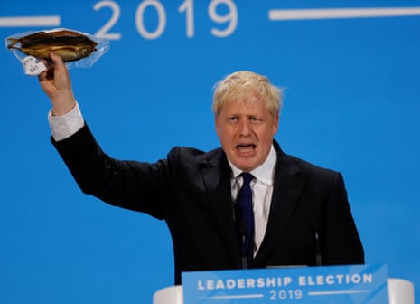 Boris Johnson with a kipper