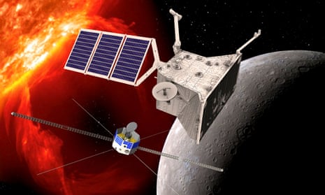 Artist’s impression of the two BepiColombo orbiters.