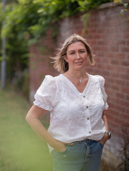 Aimee Peach outside her home in Somerset.