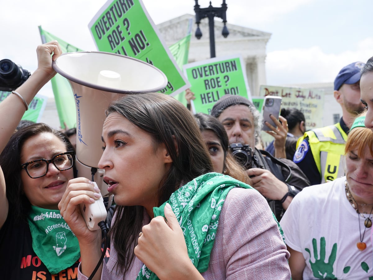 Alexandria Ocasio-Cortez calls for supreme court justices to be impeached | Roe v Wade | The Guardian
