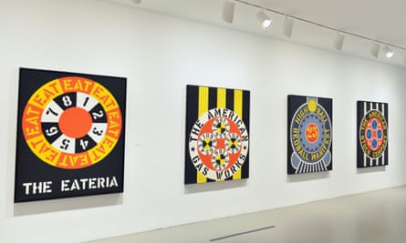 Work from the Whitney retrospective Robert Indiana: Beyond Love in 2013.