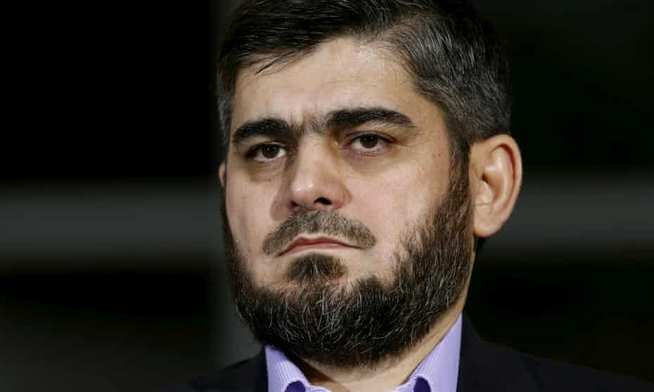 Mohammad Alloush, chief peace negotiator of Syria’s mainstream opposition.