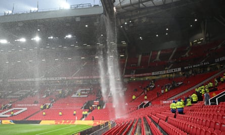 The ‘Old Trafford waterfall’ cascades down after the recent defeat against Arsenal.