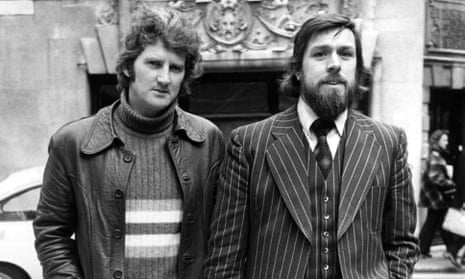 Dennis Warren, left, and Ricky Tomlinson in 1975. Both were jailed after being pickets in the 1972 strike by building workers