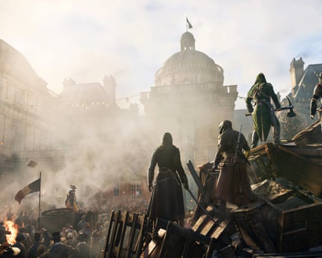 This image provided by Ubisoft shows a scene from the video game, Assassin s Creed: Unity." At last week's Electronic Entertainment Expo, video game developers hyped upcoming titles featuring assassins, super-soldiers, vigilantes and demon hunters. The lack of female protagonists at E3 highlighted an ongoing issue that continues to haunt the video game industry. (AP Photo/Ubisoft)