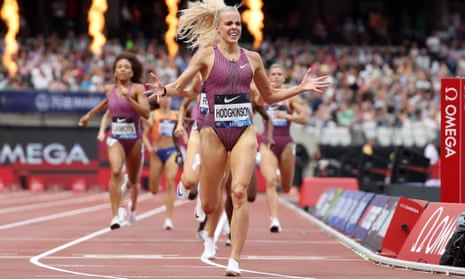 Keely Hodgkinson delights London crowd to lay down Olympic marker |  Athletics | The Guardian