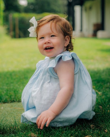 Prince Harry and Meghan release photo of Lilibet on her first birthday |  Monarchy | The Guardian