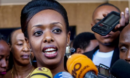 Diane Rwigara interviewed by the media