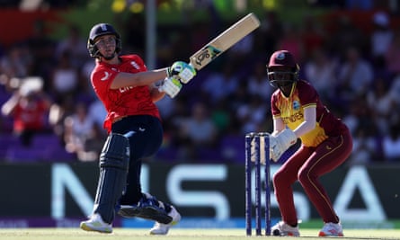 Nat Sciver-Brunt hits out during England’s emphatic victory over West Indies.