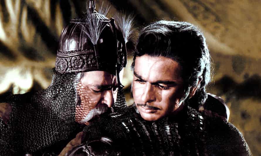 Dilip Kumar, right, Mughal Azam with Portugal Kapoor, in 1960, became colorful and re-released in 2004.