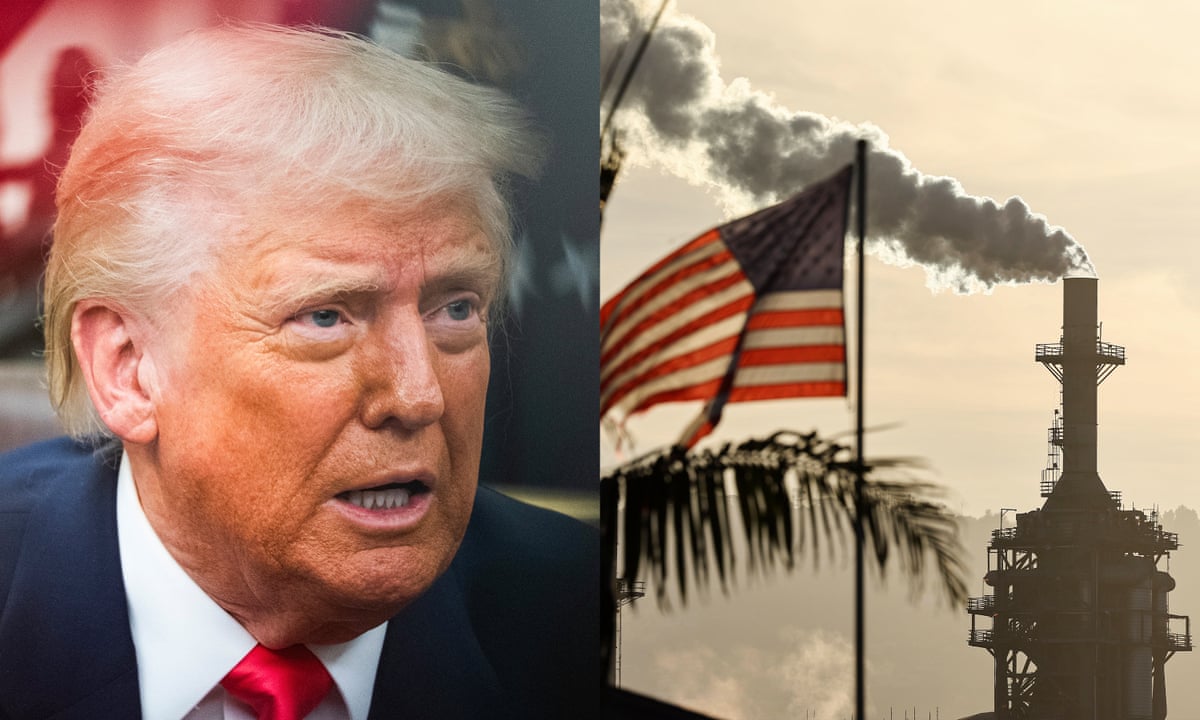 Trump's 'drill, baby, drill' agenda could keep the world hooked on oil and gas | Donald Trump | The Guardian