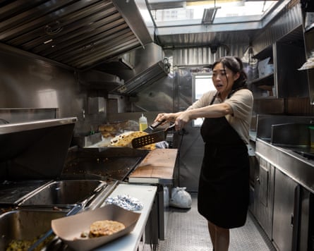 Awkwafina in The Unlikely Cook.