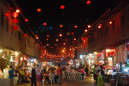 The Night Market in Siniawan Old Town, Kuching, Malaysia