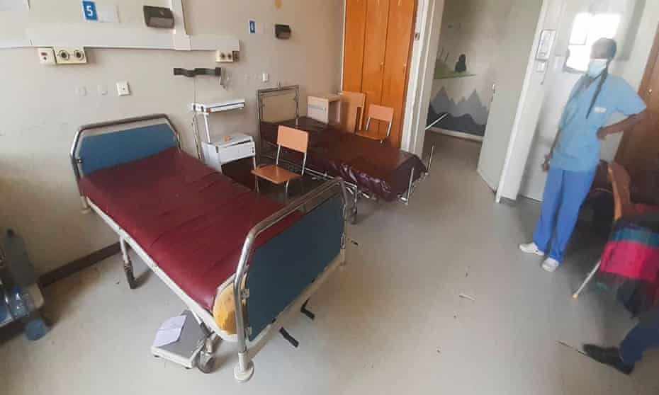 Empty hospital beds in the Ayder referral hospital in Mekelle, Tigray