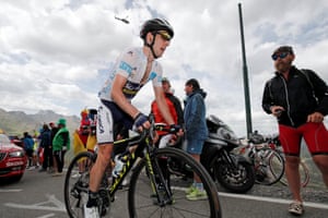Orica-Scott rider Simon Yates on stage 17.
