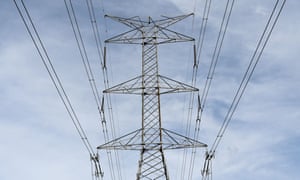 An electricity tower going through a rural property in New South Wales.