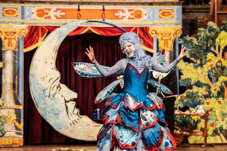Lucy McCormick as The Blue Fairy in Pinocchio at Shakespeare’s Globe.