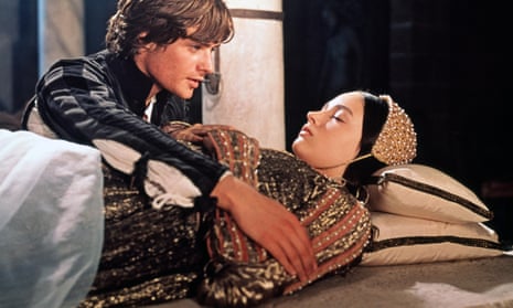 Leonard Whiting and Olivia Hussey as Romeo and Juliet in Franco Zeffirelli’s 1968 film.