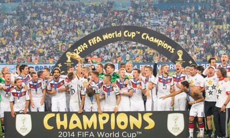 Germany celebrate winning the 2014 World Cup