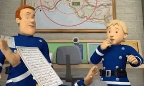 A still from the Fireman Sam episode, Troubled Waters.
